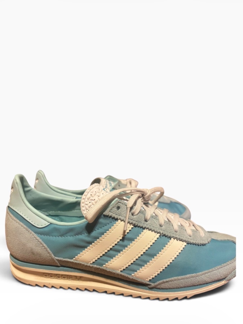 adidas Women's Teal & Cream Classic Runner Sneakers